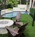 modern backyard